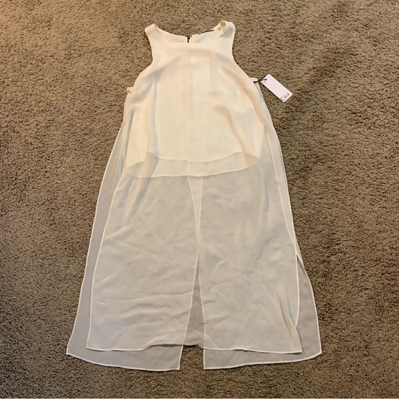 NWT DEX Ivory Oversized Sleeveless Blouse XS - Picture 1 of 9